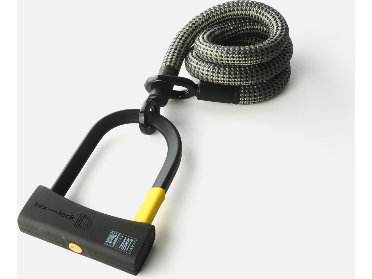 tex-lock eyelet Kettenschloss + D-lock Mini-Bügelschloss
