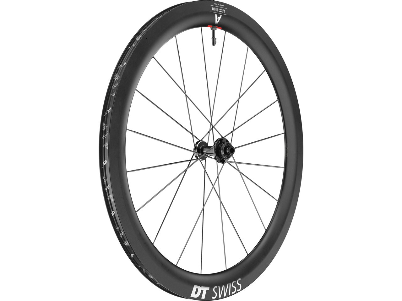 Dt Swiss Arc 1100 Dicut 55 Db Laufradsatz 28 Zoll Vorderrad - Aerodynamisches Carbon-laufrad Für Rennrad - Laufräder Road Disc