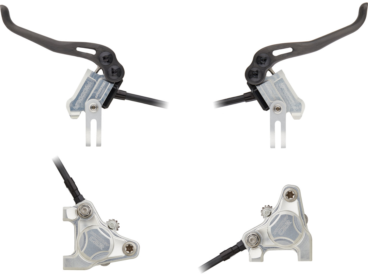 Piccola Carbon V+h Set Scheibenbremse Flatmount