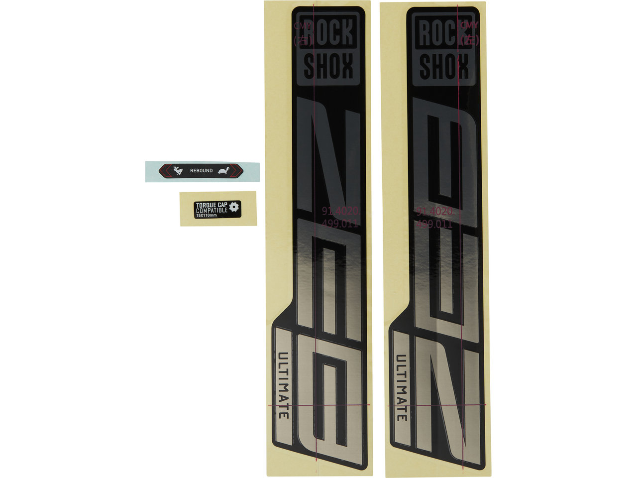 Rock Shox Decal Kit Aufklebersatz für ZEB Ultimate ab Modell 2021