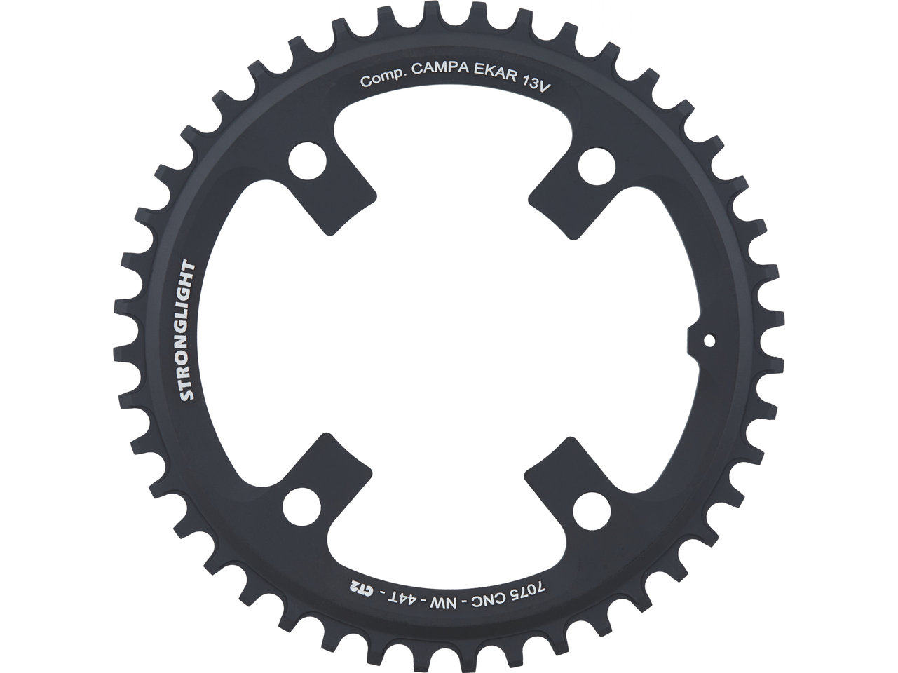 STRONGLIGHT CT2 Kettenblatt Campagnolo Ekar 13-fach, 4-Arm, 123 mm Lochkreis STRONGLIGHT CT2 Kettenblatt Campagnolo Ekar 13-fach, 4-Arm, 123 mm Lochkreis