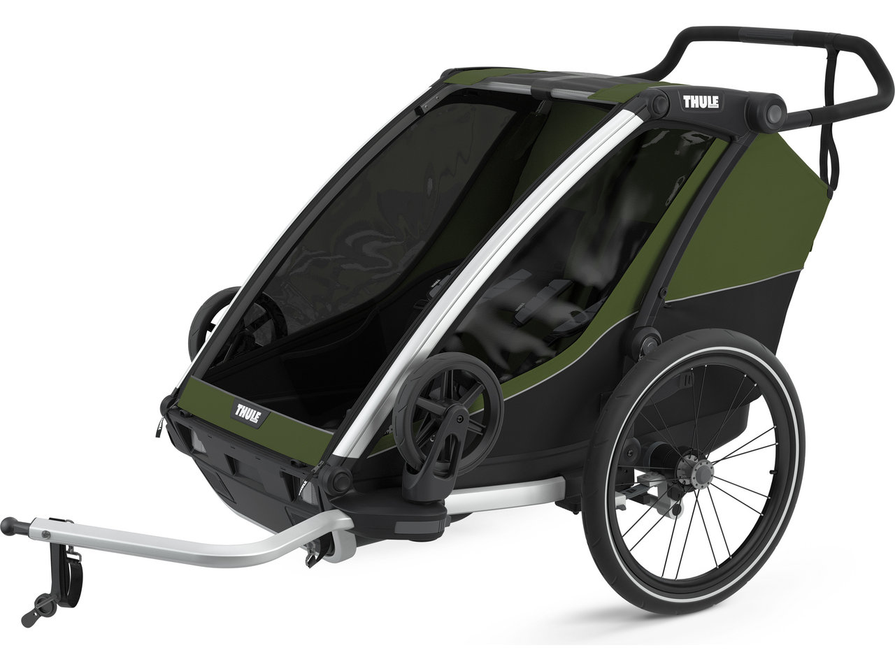 Thule Chariot Cab 2 Kinderanhänger, Dark slate, Max 44kg Thule Chariot Cab 2 Kinderanhänger, Dark slate, Max 44kg