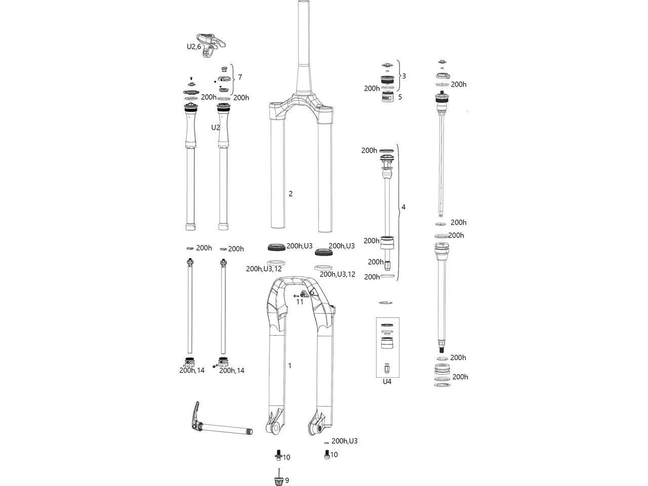 Rockshox Ersatzteile Pike Rct3 Rct Rc B1 B2 2018 2019