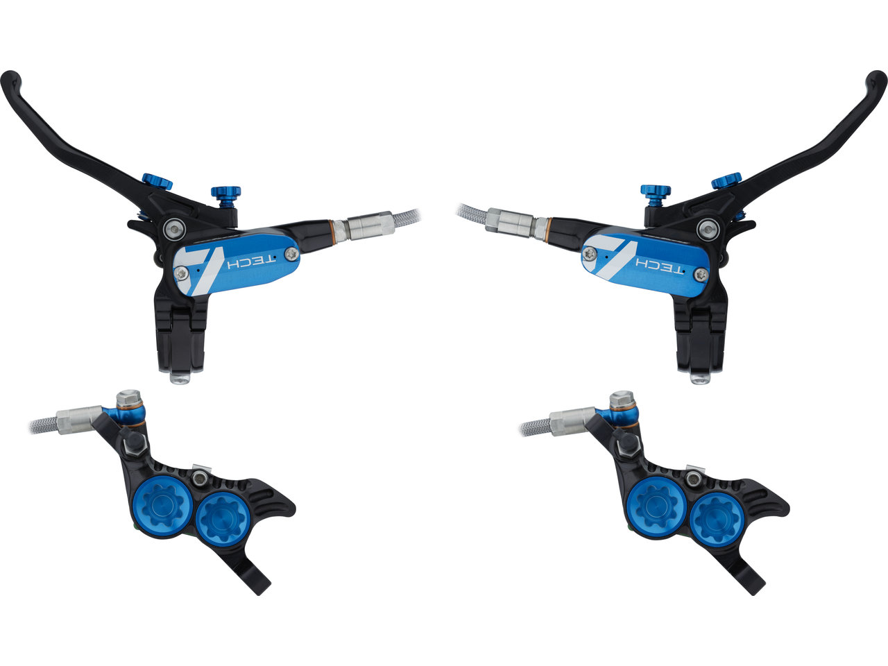 4 Paires De Plaquettes De Ein De Vélo Ex Plus Pour étrier Hope Tech 3 E4 Race Evo E4, Support En Alliage D'aluminium