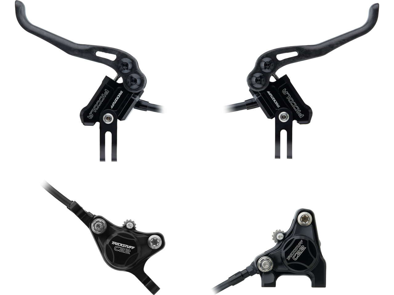 Piccola Carbon V+h Set Scheibenbremse Flatmount / Postmount