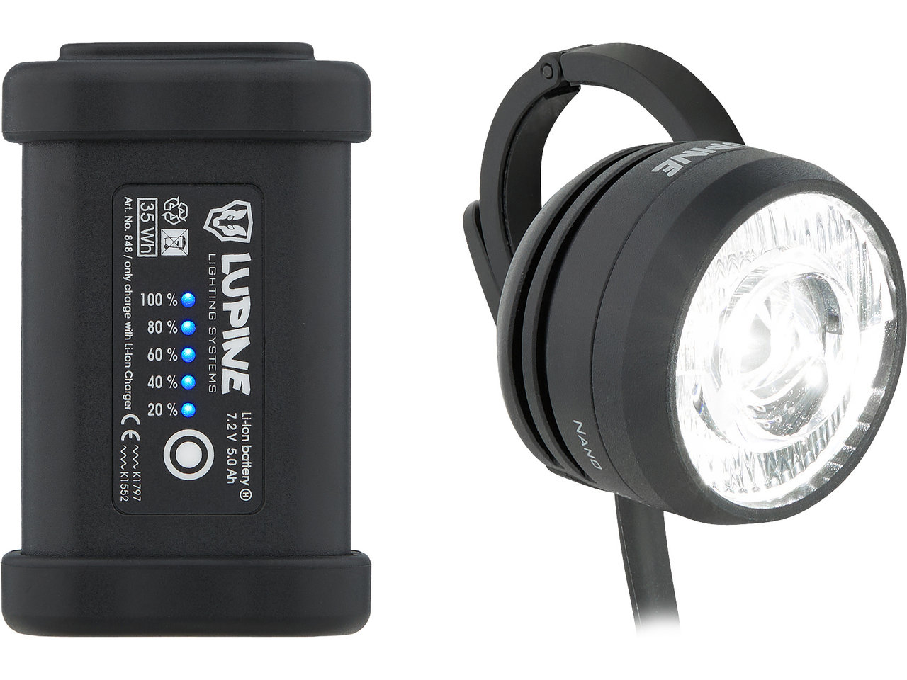 Lupine SL Nano AF 5 LED Frontlicht mit StVZO-Zulassung Lupine SL Nano AF 5 LED Frontlicht mit StVZO-Zulassung