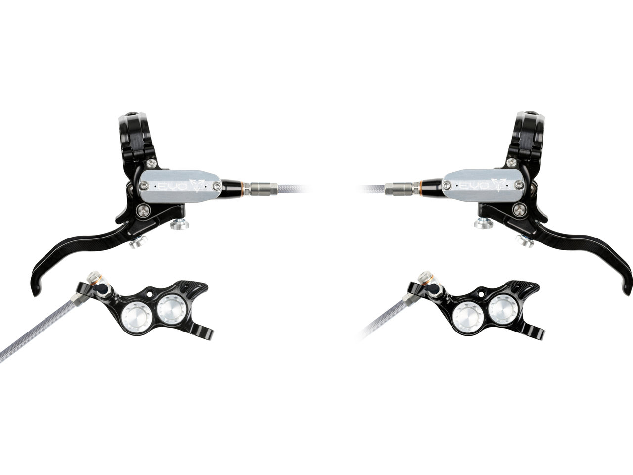 Evo Tr4 V+h Set Scheibenbremse Mit Stahlflexleitung