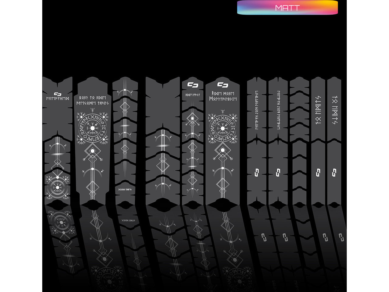 Xxl Runes Of Shred Rahmenschutzfolie