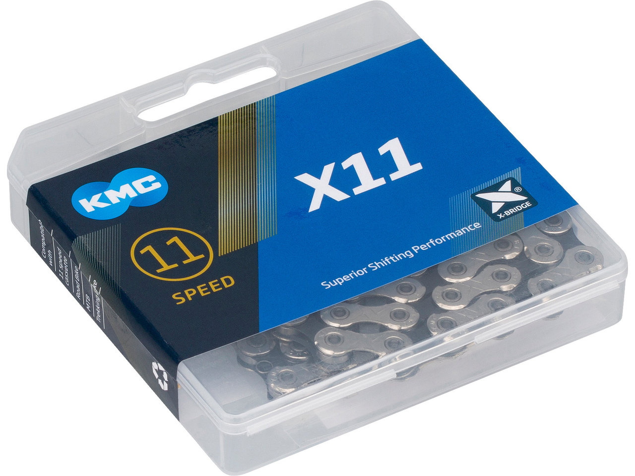 KMC X11 Sølv/Sort Kjede KMC X11 Sølv/Sort Kjede