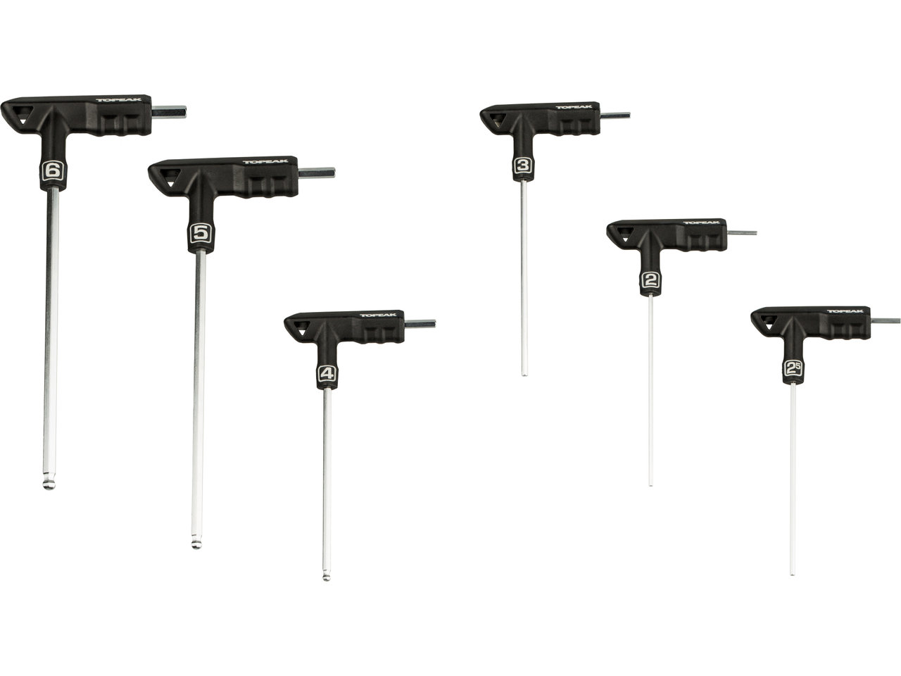 Topeak DuoHex Wrench Innensechskantschlüssel-Set T-Handle Topeak DuoHex Wrench Innensechskantschlüssel-Set T-Handle