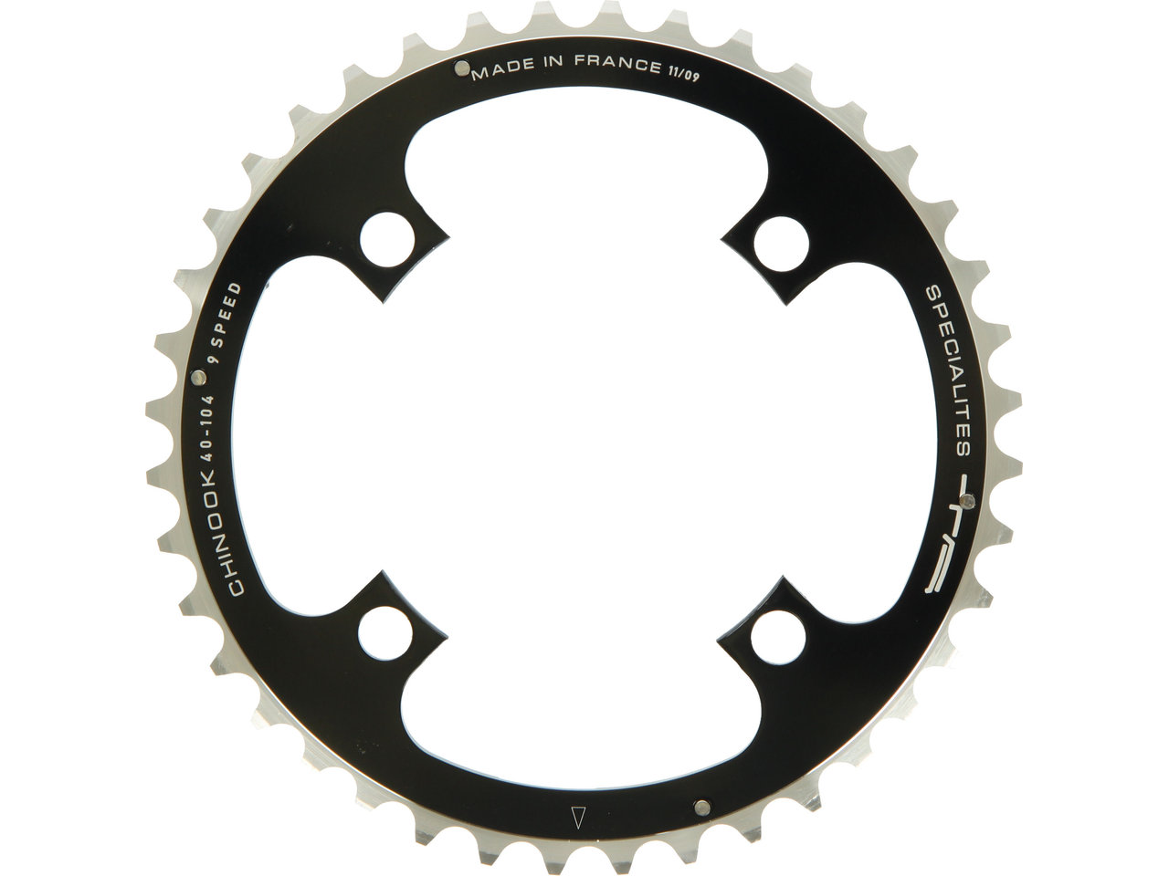 SPECIALITES TA Kettenblatt Chinook, 4-Arm, Mitte, 104 mm Lochkreis SPECIALITES TA Kettenblatt Chinook, 4-Arm, Mitte, 104 mm Lochkreis
