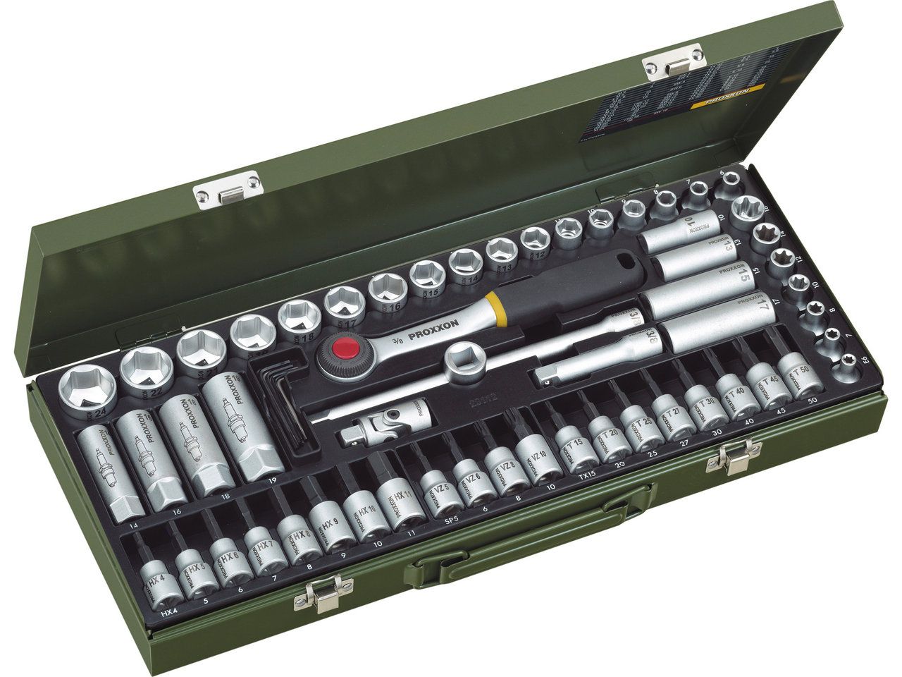 Proxxon 3/8" Super-Kompaktset 65-teilig