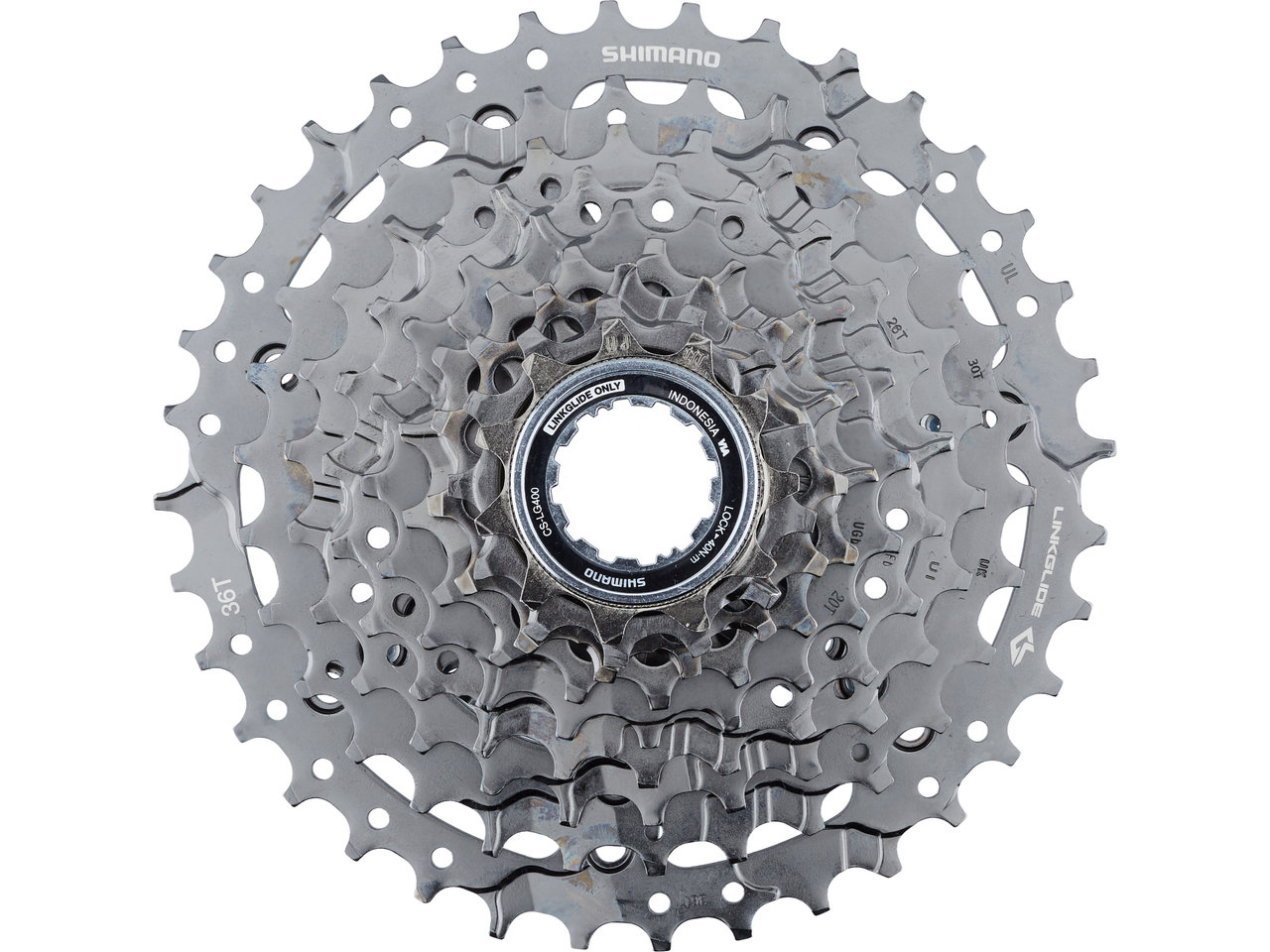 Shimano Kassette CS-LG400-9 Linkglide 9-fach Shimano Kassette CS-LG400-9 Linkglide 9-fach