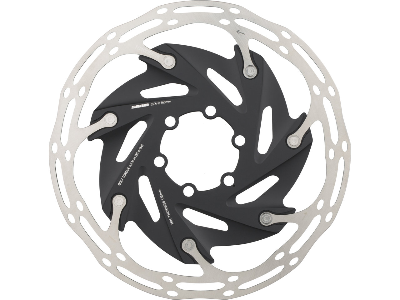 SRAM Centerline Rounded XR 6-Loch Bremsscheibe 2-teilig SRAM Centerline Rounded XR 6-Loch Bremsscheibe 2-teilig