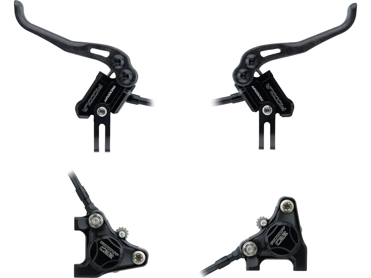 Piccola Carbon V+h Set Scheibenbremse Flatmount