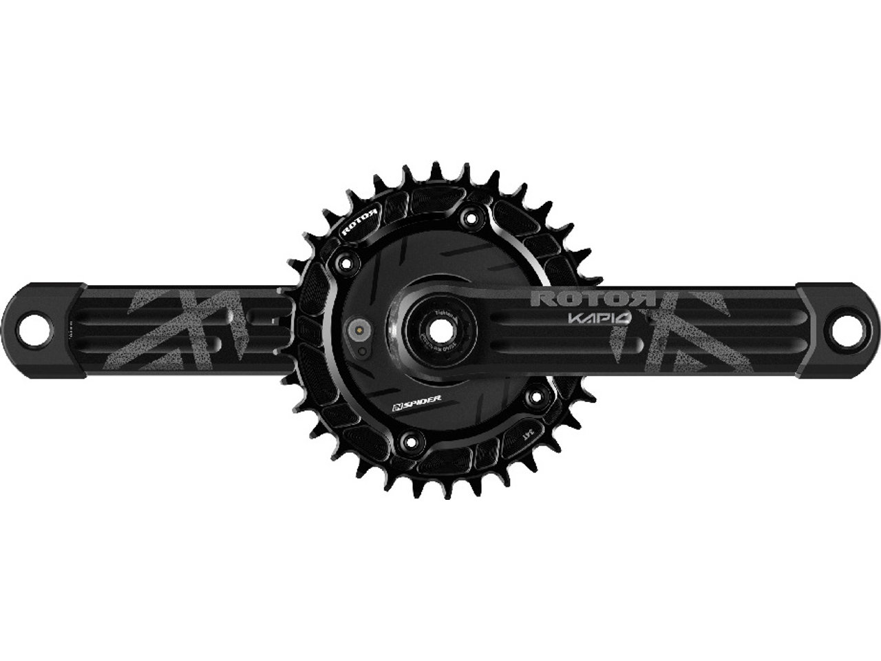 Rotor INspider MTB KAPIC Q-Ring 34Z Powermeter Kurbelgarnitur Rotor INspider MTB KAPIC Q-Ring 34Z Powermeter Kurbelgarnitur