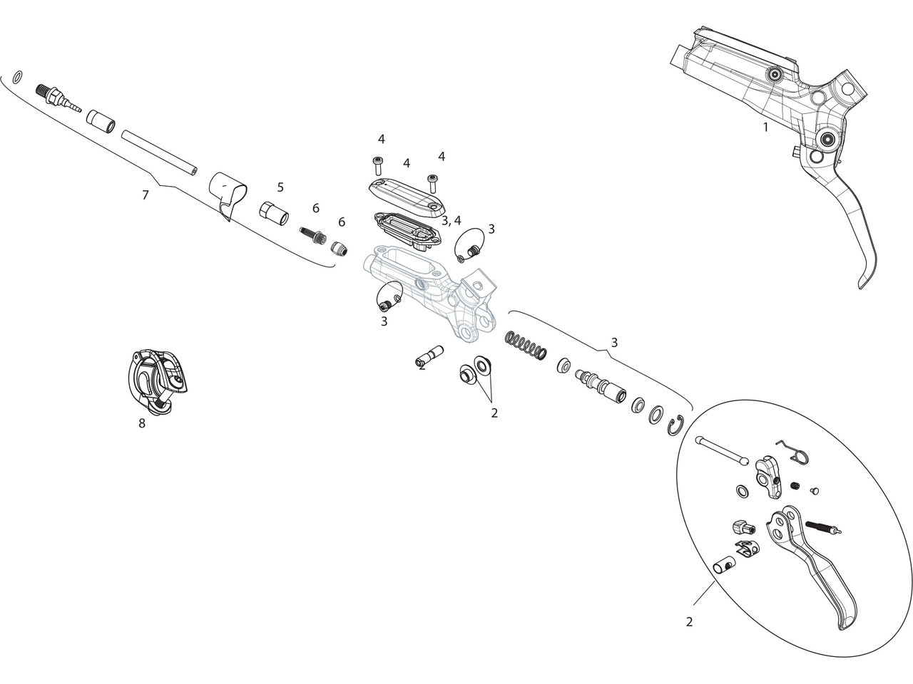 Ersatzteile Guide R (a1) Bremshebel (2015)