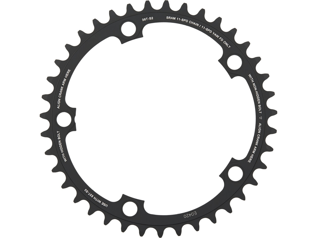 SRAM Kettenblatt Force 22 X-Glide Yaw, 5-Arm, 130 mm Lochkreis SRAM Kettenblatt Force 22 X-Glide Yaw, 5-Arm, 130 mm Lochkreis