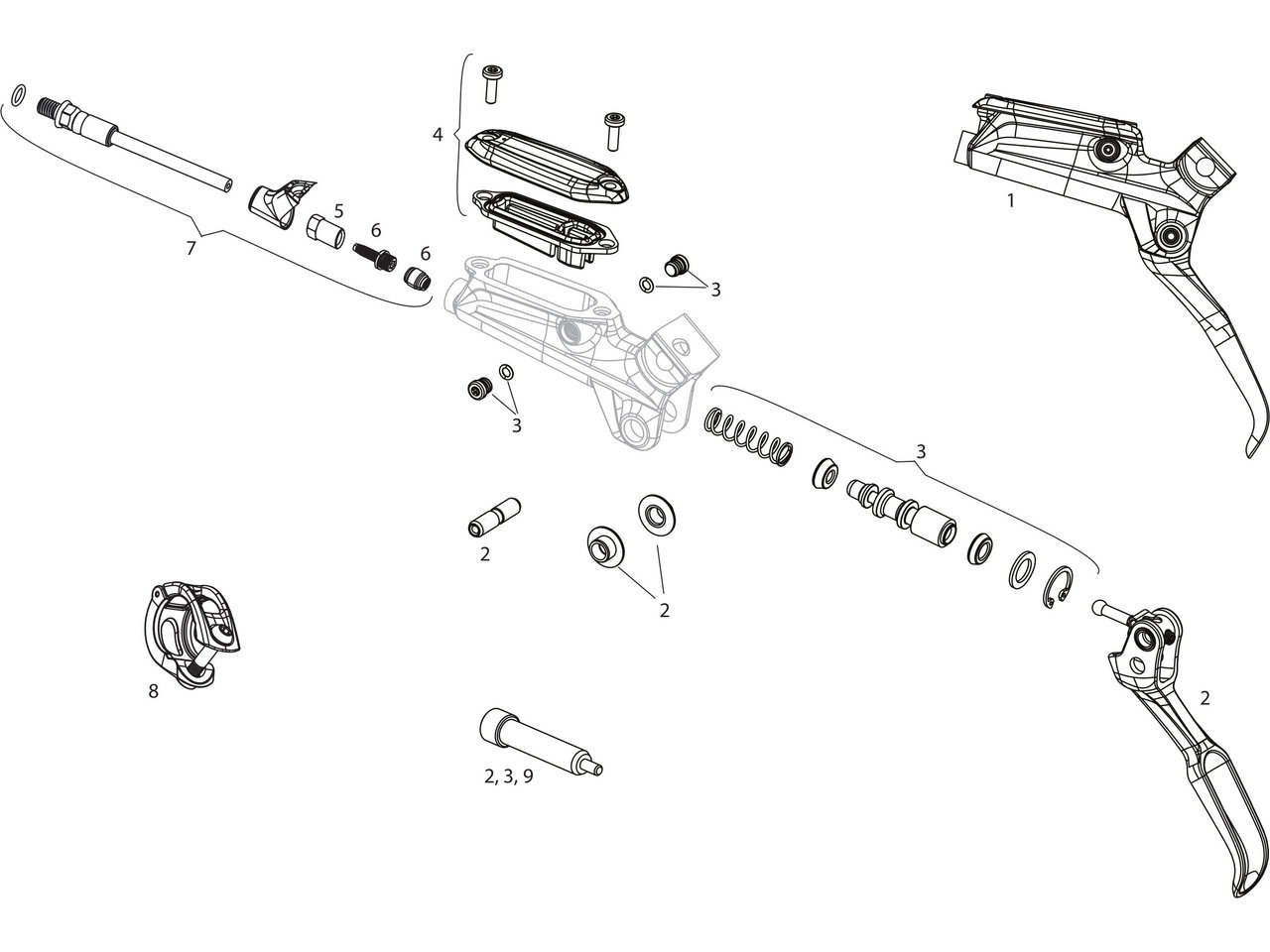 SRAM Level TL Brake Lever Spare Parts | bike-components
