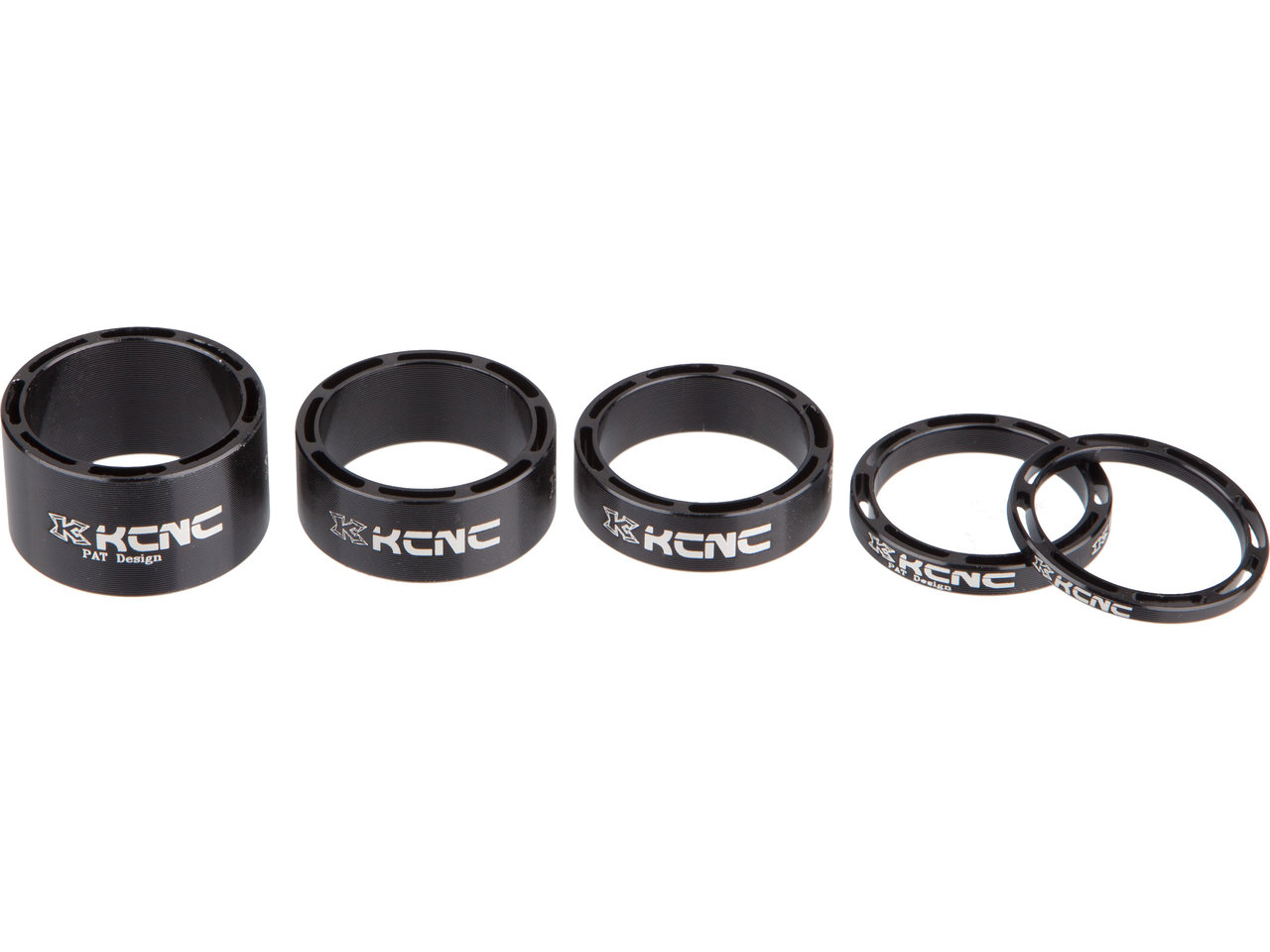 KCNC Hollow Headset Spacer Set für 1 1/8" 5-teilig KCNC Hollow Headset Spacer Set für 1 1/8" 5-teilig