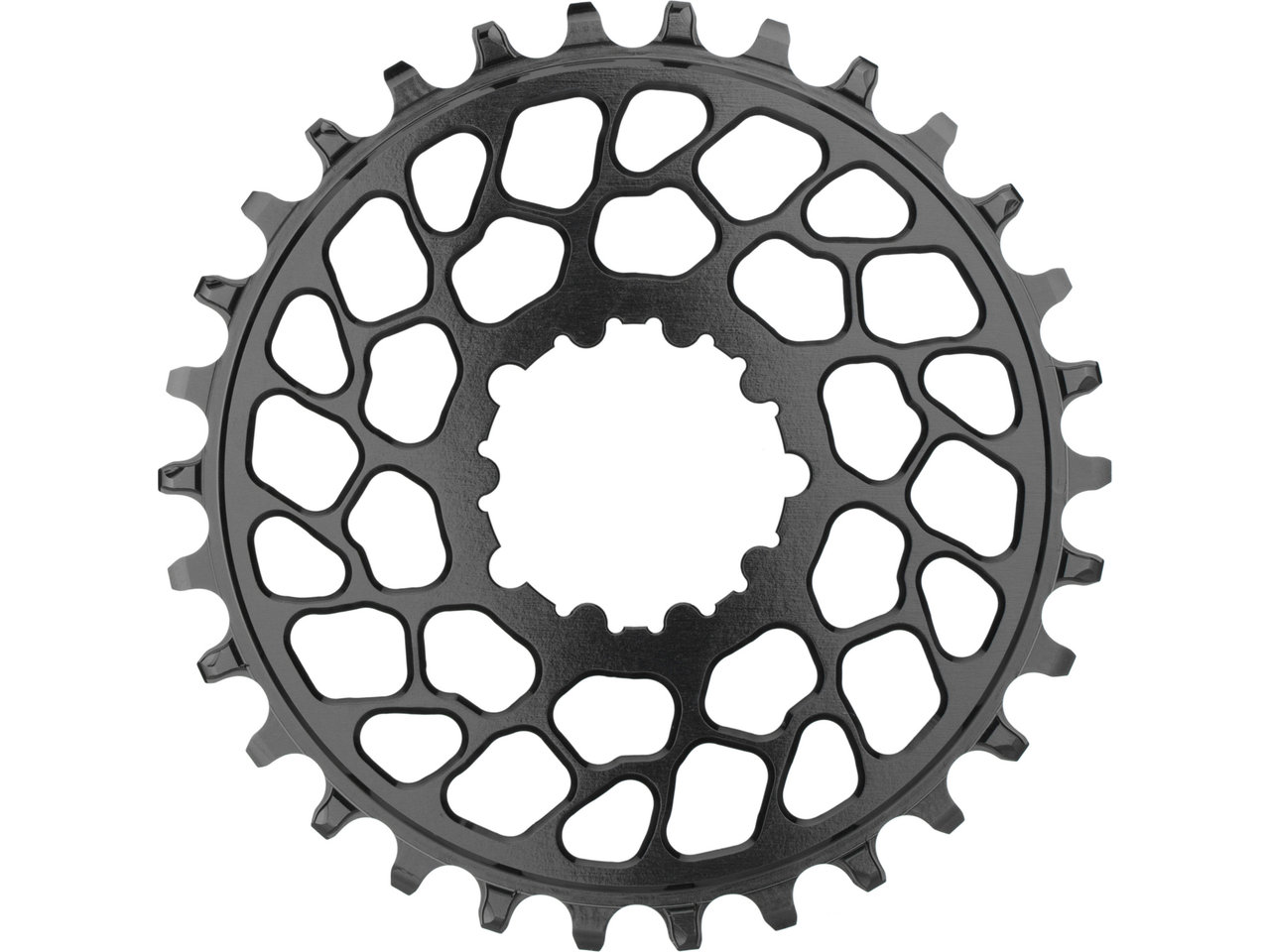 Round Narrow Wide Mono Direct Mount Super Boost Kettenblatt Fur Sram 12 S Kurbeln Schwarz