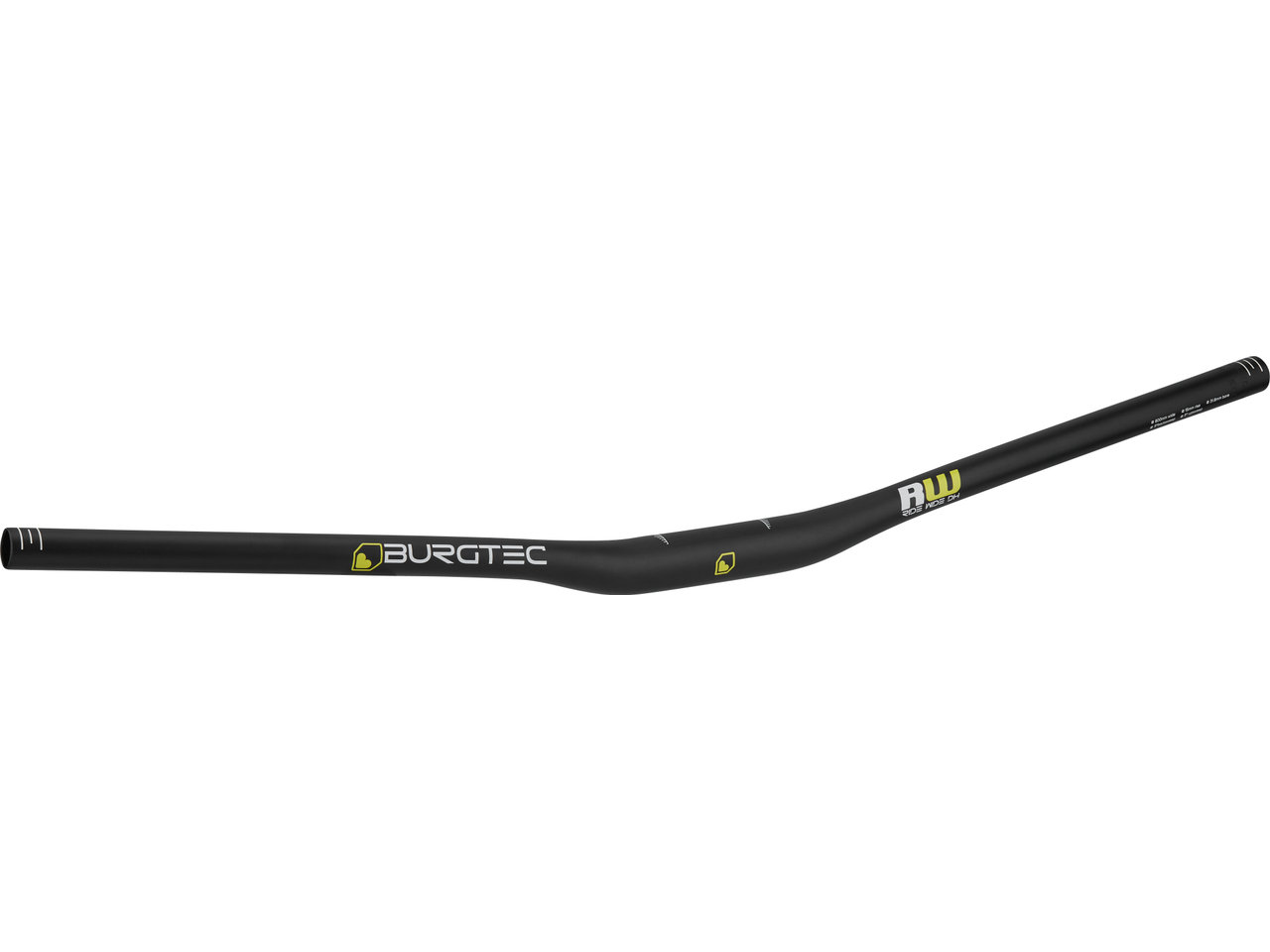 Burgtec Ride Wide DH 31.8 15 mm Riser Lenker Burgtec Ride Wide DH 31.8 15 mm Riser Lenker