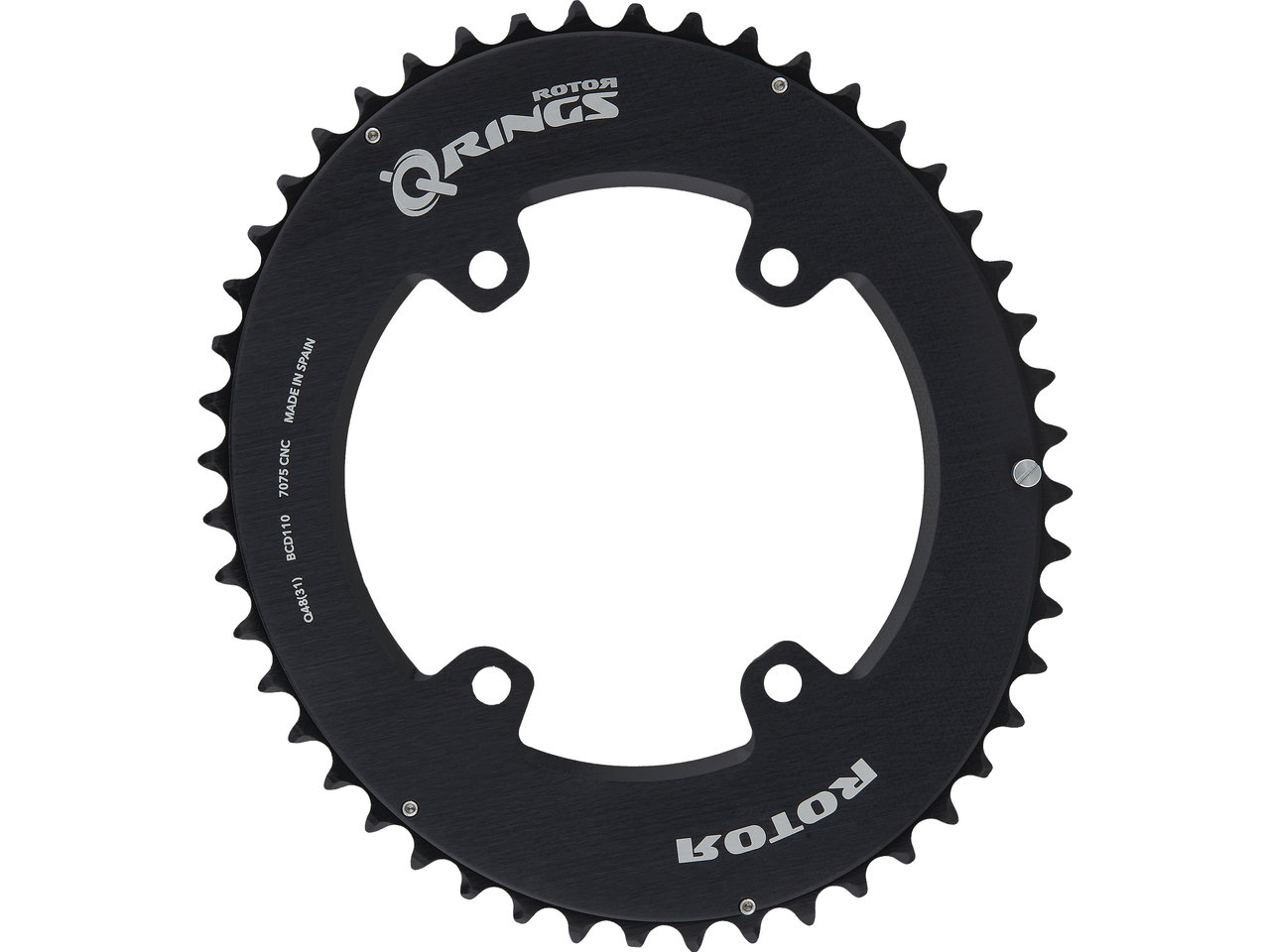 Rotor Shimano GRX Kettenblatt, 4-Arm, Q-Rings, 110/80 mm Lochkreis Rotor Shimano GRX Kettenblatt, 4-Arm, Q-Rings, 110/80 mm Lochkreis