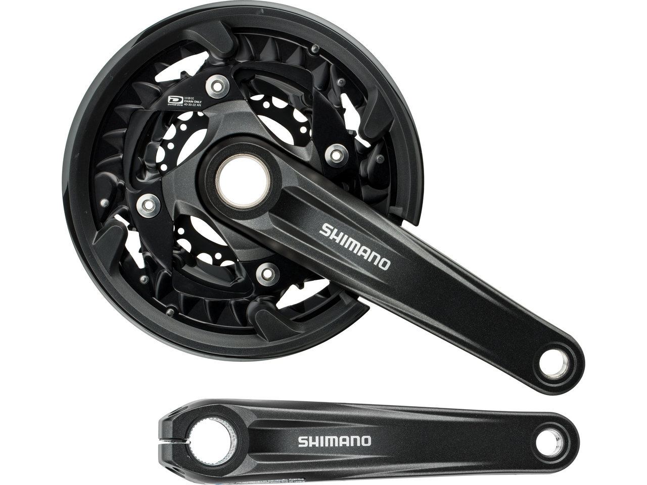 Shimano FC-MT500-3 Kurbelgarnitur mit Kettenschutzring Shimano FC-MT500-3 Kurbelgarnitur mit Kettenschutzring