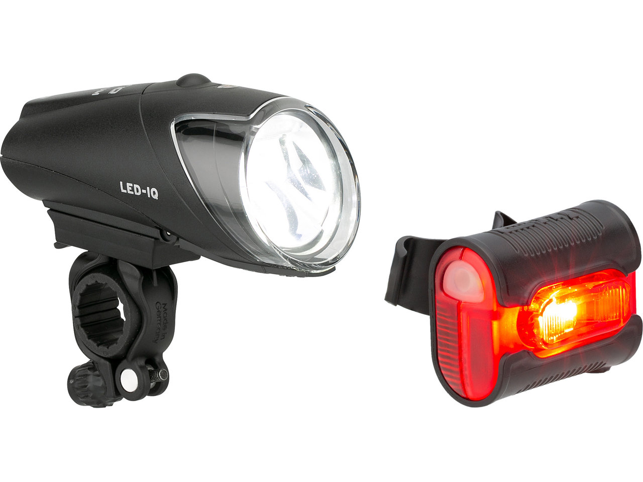 Busch + Müller Ixon IQ Premium + Ixback Senso LED Beleuchtungsset mit StVZO-Zulassung Busch + Müller Ixon IQ Premium + Ixback Senso LED Beleuchtungsset mit StVZO-Zulassung