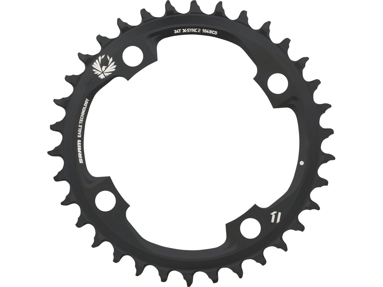SRAM Kettenblatt X-Sync 2 für SRAM Eagle, 104 mm Lochkreis SRAM Kettenblatt X-Sync 2 für SRAM Eagle, 104 mm Lochkreis