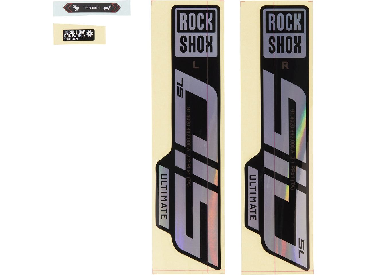 Rock Shox Aufklebersatz für SID SL Ultimate Modell 2021