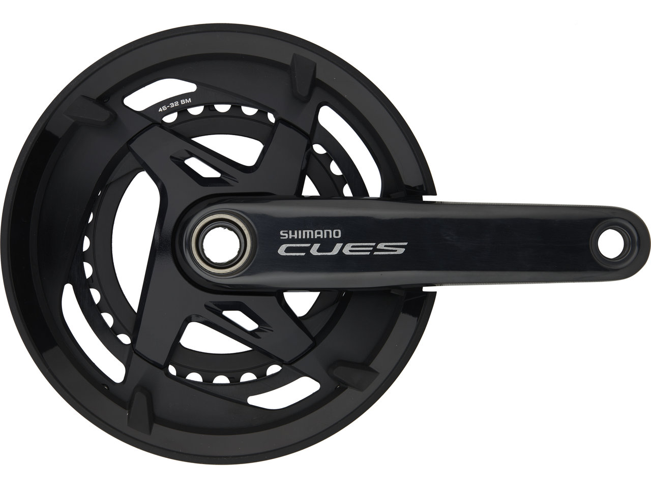 Shimano CUES Kurbelgarnitur FC-U8000-2 Hollowtech II mit Kettenschutzring Shimano CUES Kurbelgarnitur FC-U8000-2 Hollowtech II mit Kettenschutzring