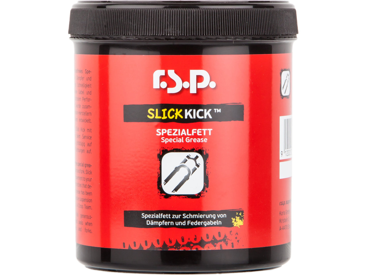 r.s.p. Slick Kick Grease Spezialfett für Federgabeln und Dämpfer r.s.p. Slick Kick Grease Spezialfett für Federgabeln und Dämpfer