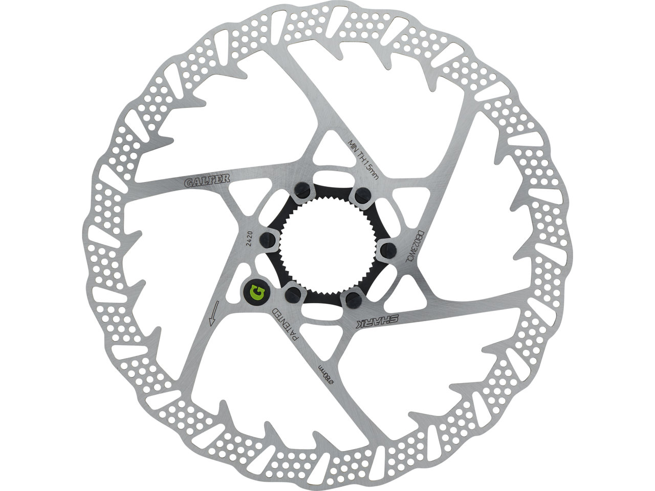Galfer Fixed Disc Shark 1,8 mm MTB Center Lock Bremsscheibe