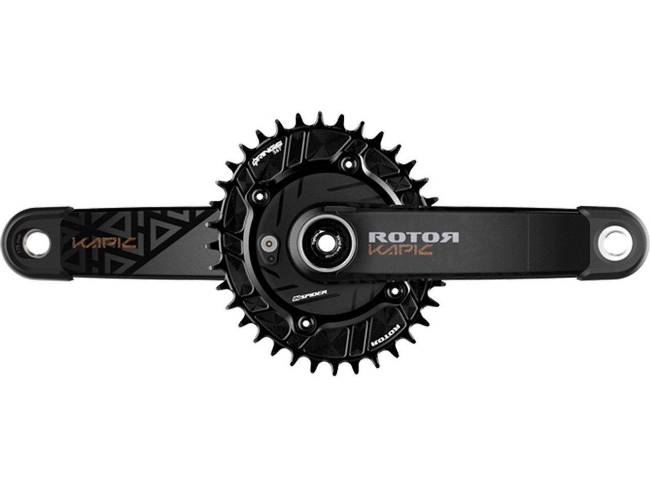 Rotor INspider MTB KAPIC Carbon Q-Ring 34 Z Powermeter Kurbelgarnitur Rotor INspider MTB KAPIC Carbon Q-Ring 34 Z Powermeter Kurbelgarnitur