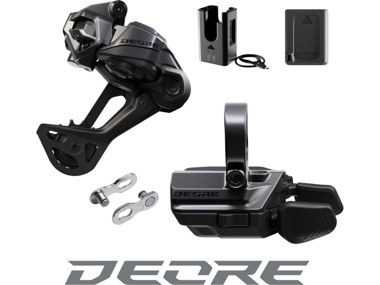 Shimano Deore Di2 Schaltungs-Upgrade Set M6250, RD-M6250-SGS+SW-M6250-R