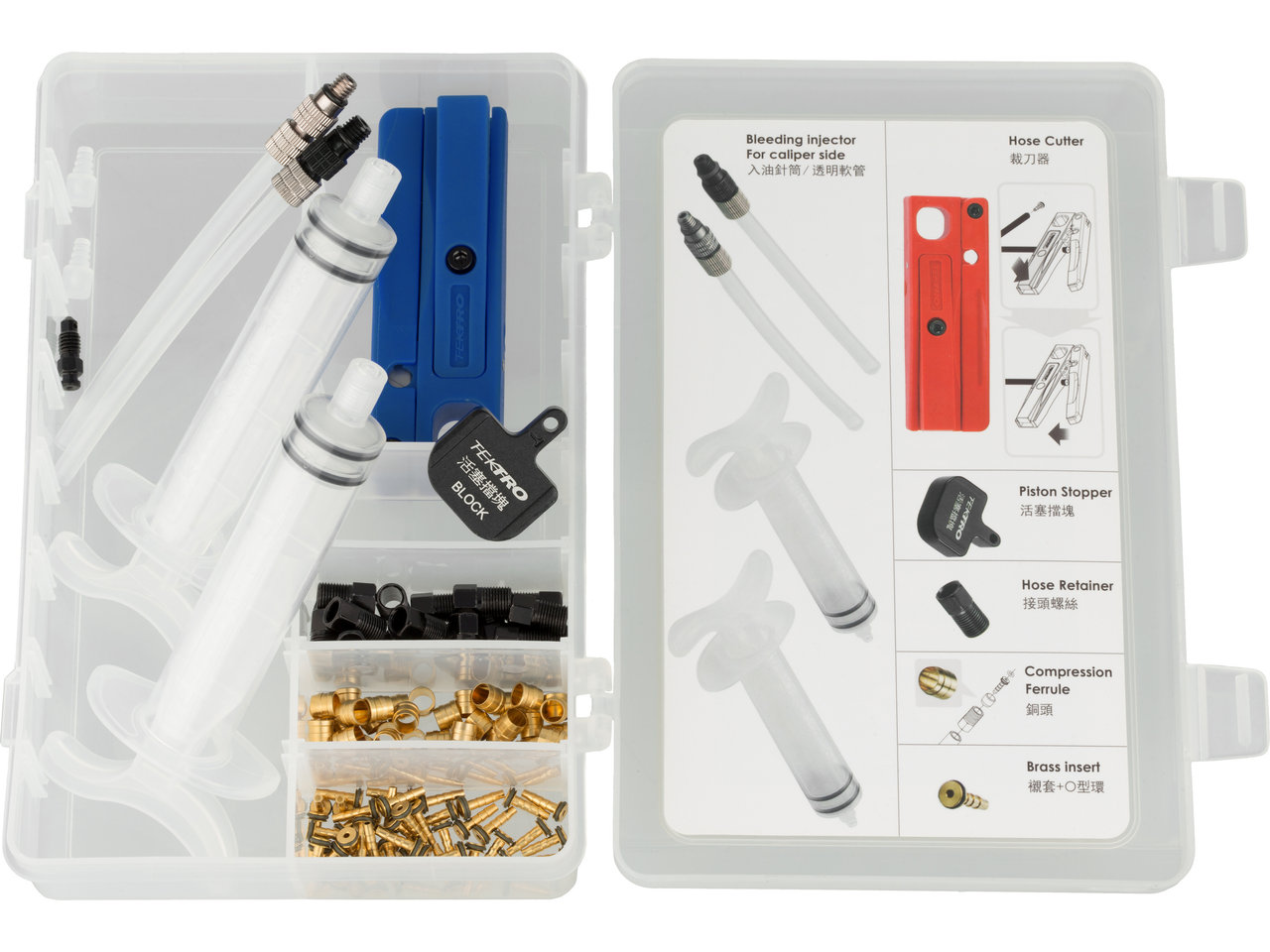 Tektro Entlüftungskit Bleeding Kit ohne Bremsflüssigkeit