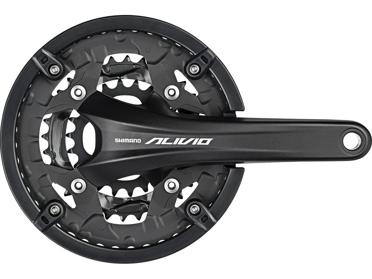 Shimano Alivio T4060 Sølv Kranksett Shimano Alivio T4060 Sølv Kranksett