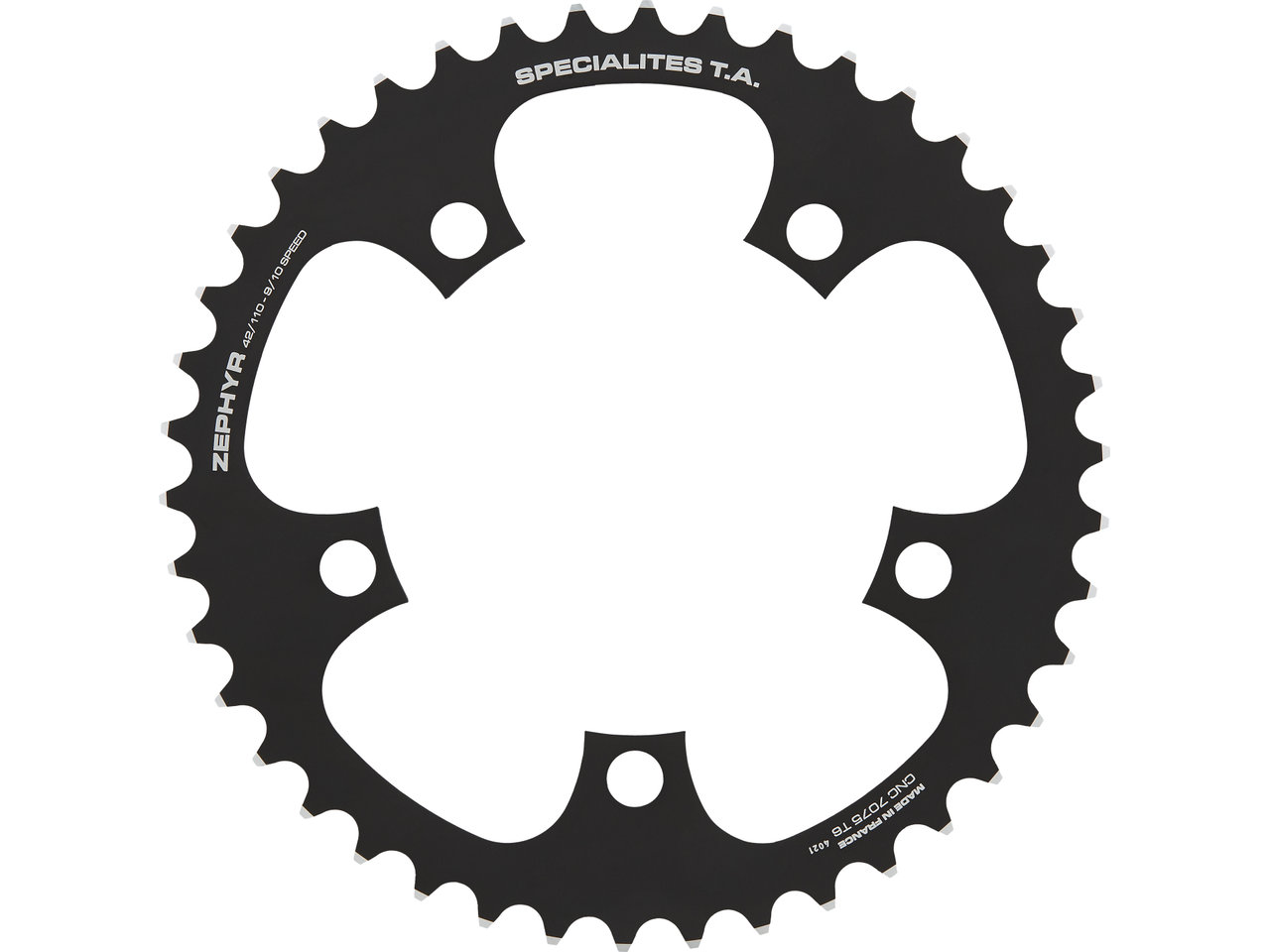 SPECIALITES TA Kettenblatt Zephyr, 5-Arm, innen, 110 mm Lochkreis SPECIALITES TA Kettenblatt Zephyr, 5-Arm, innen, 110 mm Lochkreis