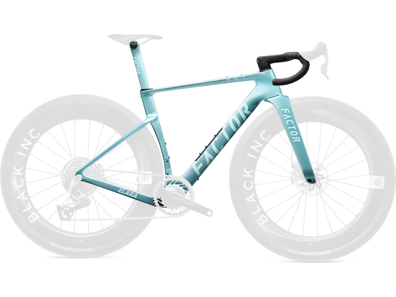 Elara Carbon Shimano Virescent Blue 28" Rahmenkit