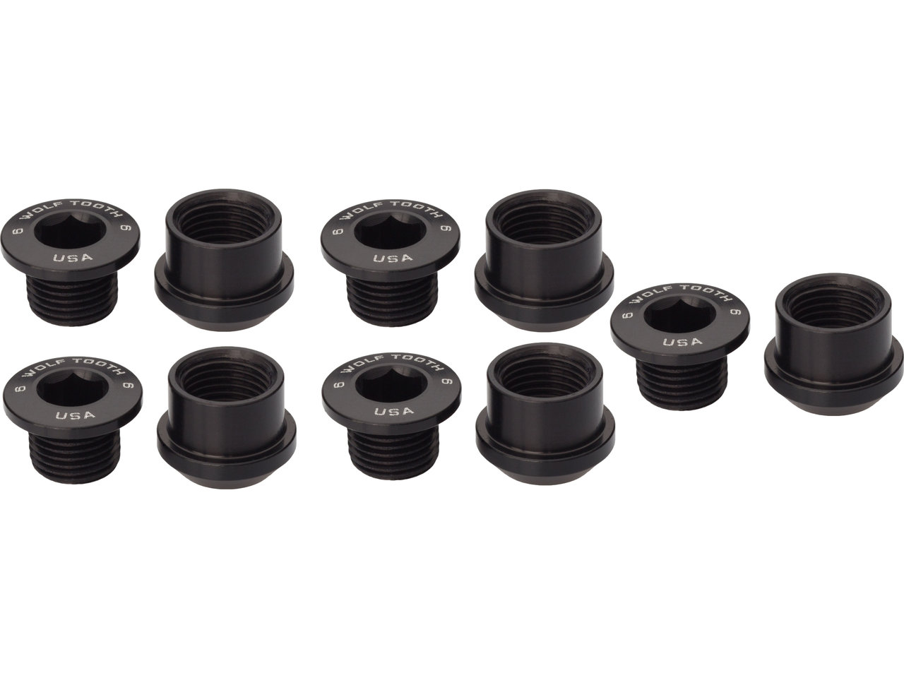 Wolf Tooth Kettenblattschrauben-Set 5-Arm Wolf Tooth Kettenblattschrauben-Set 5-Arm
