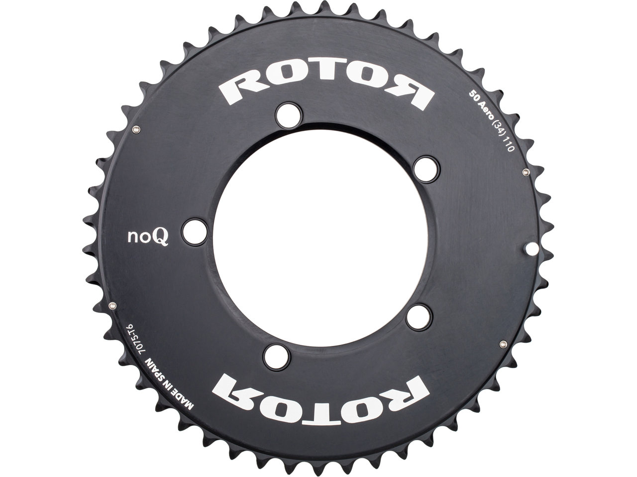 Rotor Kettenblatt Road Aero, 5-Arm, noQ, 110 mm Lochkreis