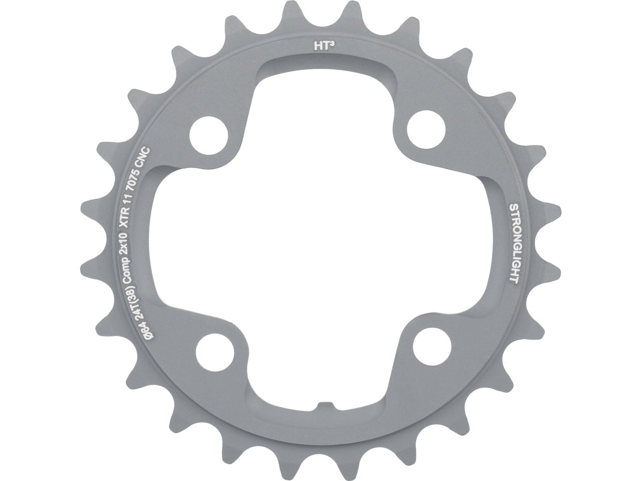 STRONGLIGHT HT3 Kettenblatt Shimano XTR M980 10-fach, 4-Arm, 104/64 mm Lochkreis STRONGLIGHT HT3 Kettenblatt Shimano XTR M980 10-fach, 4-Arm, 104/64 mm Lochkreis