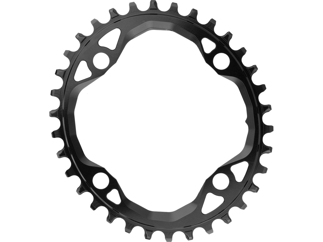 absoluteBLACK Oval 1X Kettenblatt für 104/64 BCD