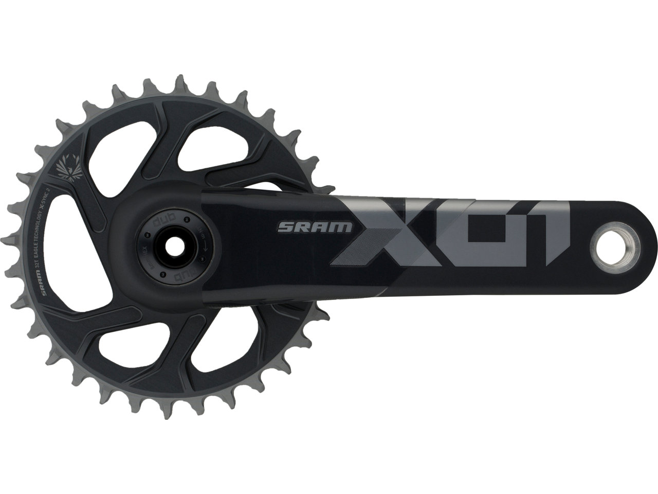 SRAM X01 Eagle Boost DUB DM 12-fach Carbon Kurbelgarnitur SRAM X01 Eagle Boost DUB DM 12-fach Carbon Kurbelgarnitur
