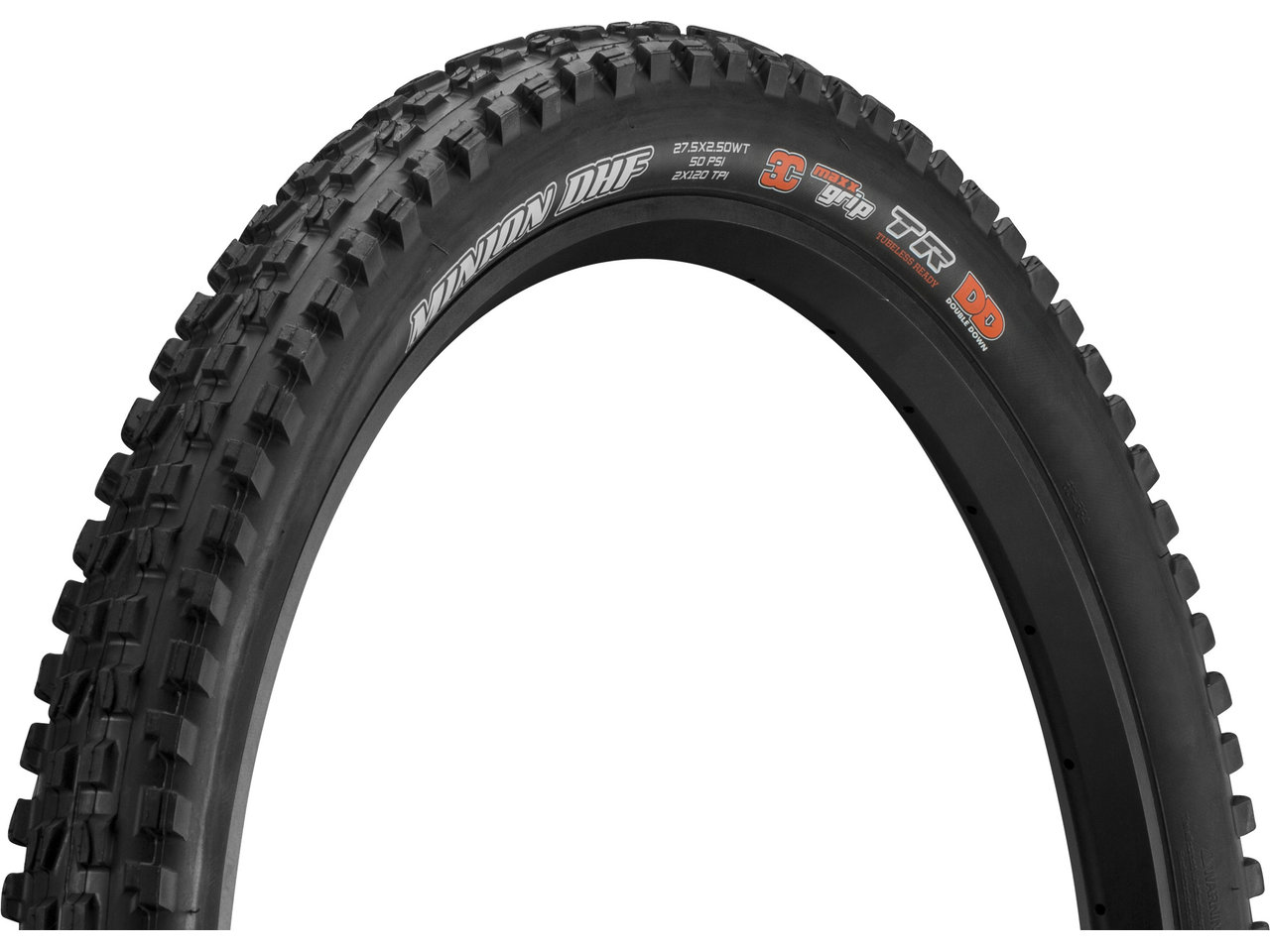 Maxxis Minion DHF 3C MaxxGrip DD WT TR 27,5" Faltreifen