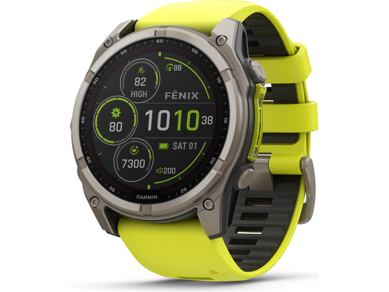 Garmin fenix 8 Solar Sapphire Titan GPS 51 mm Multisport-Smartwatch