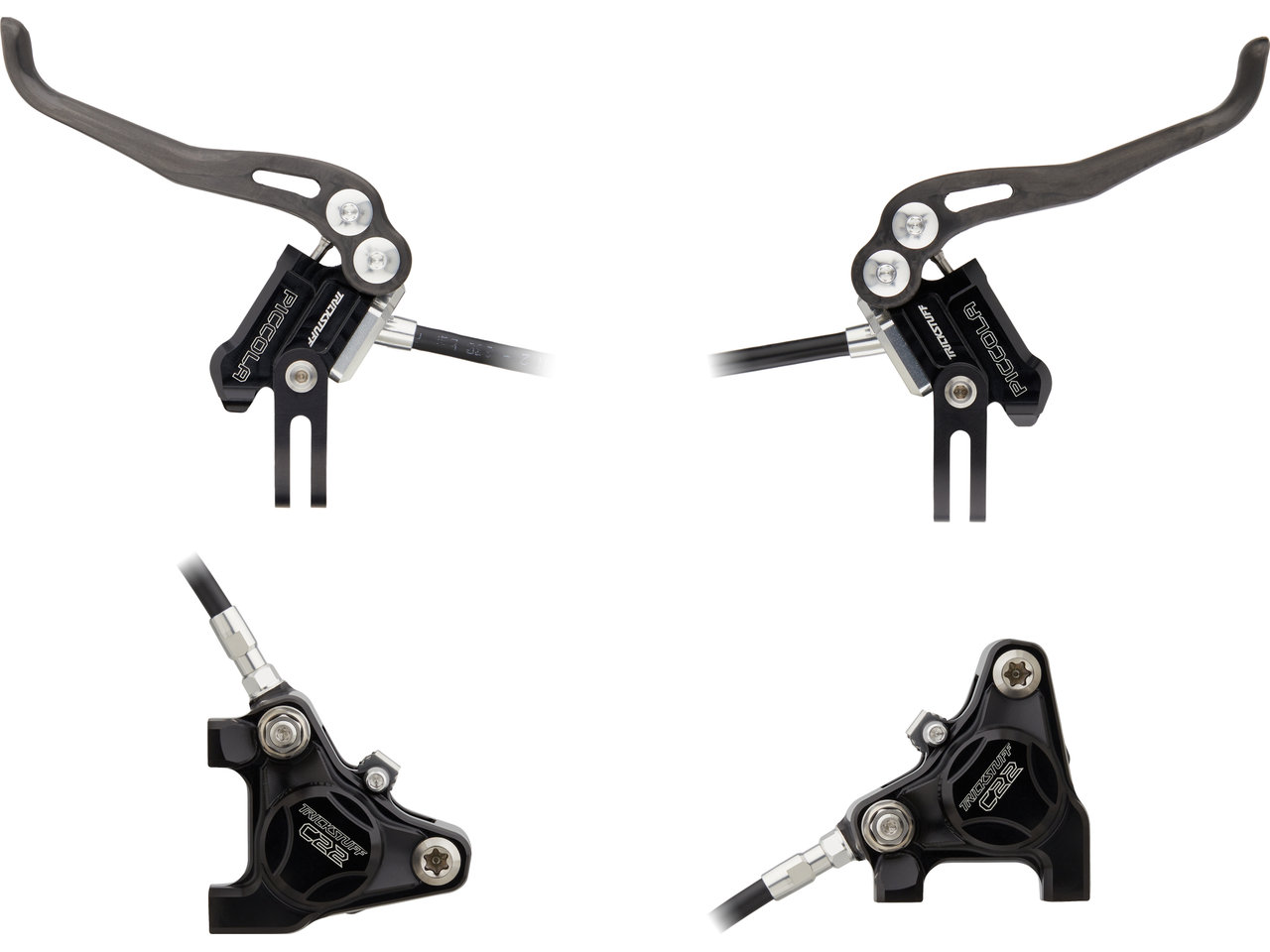 Trickstuff Piccola Carbon v+h Set Scheibenbremse Flatmount