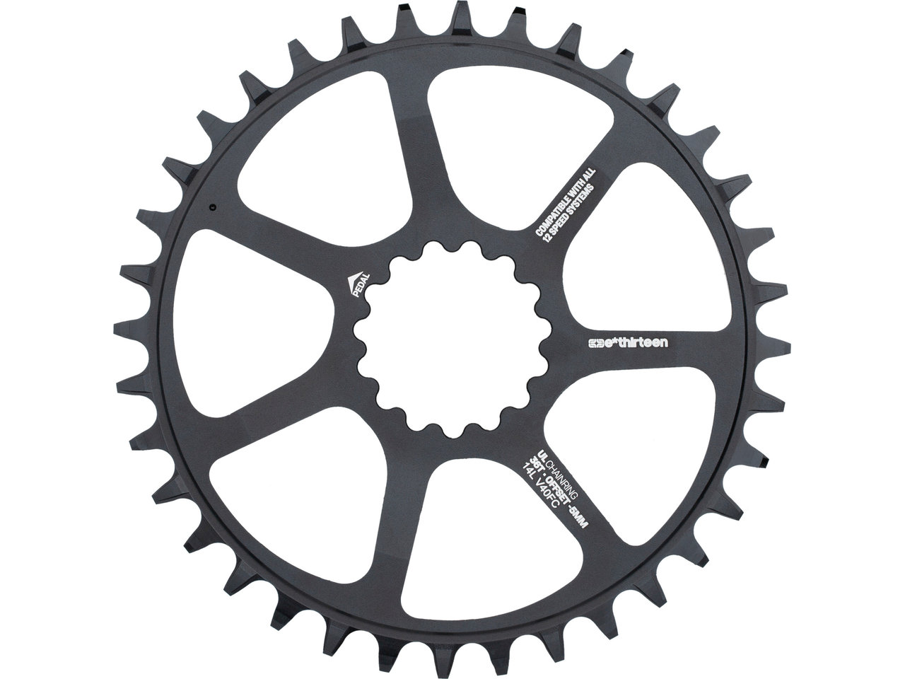 パーツ E*thirteen Ultralight Guidering 40T UL Chainring – ethirteen