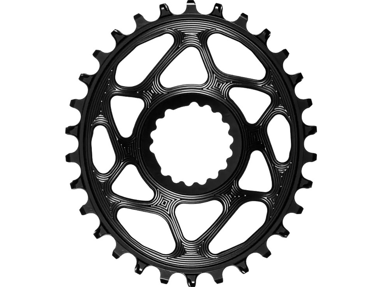 Direct Mount Oval Cannondale Hollowgram Narrow Wide Kettenblatt 12 S Schwarz